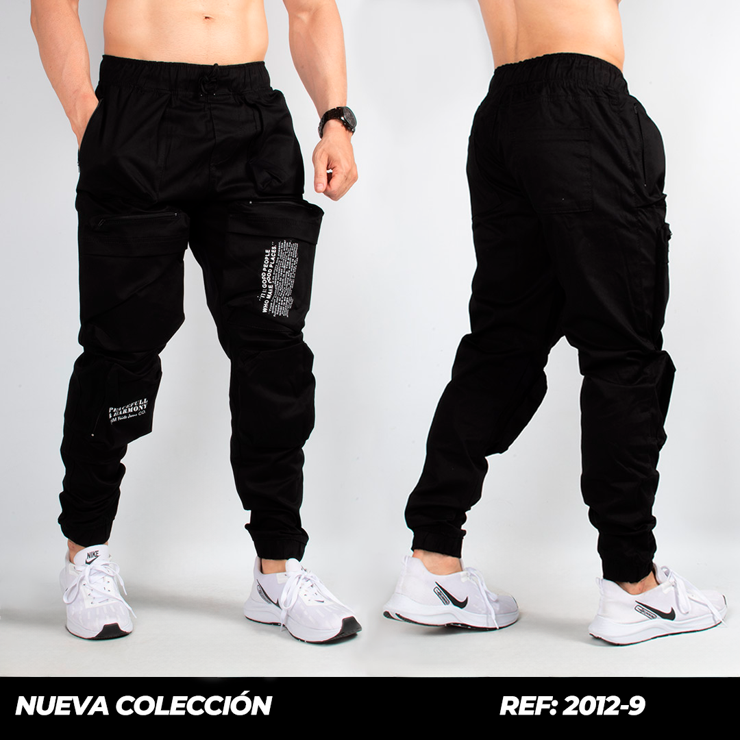 JOGGER CARGO NEGRO REF. 2012-9